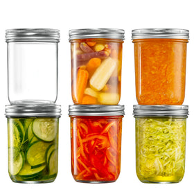 GLING wide-mouth 16-oz jar pour: easy scooping and pouring for sauces.
