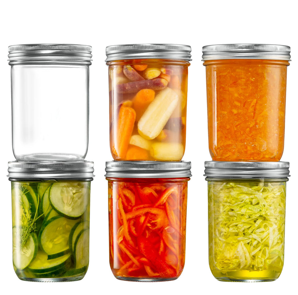 GLING wide-mouth 16-oz jar pour: easy scooping and pouring for sauces.