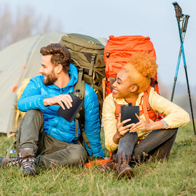 GliSun flask ready for outdoor adventures like camping or hiking.