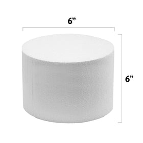 Global Sugar Art 6x6 cake dummy closeup of smooth surface.