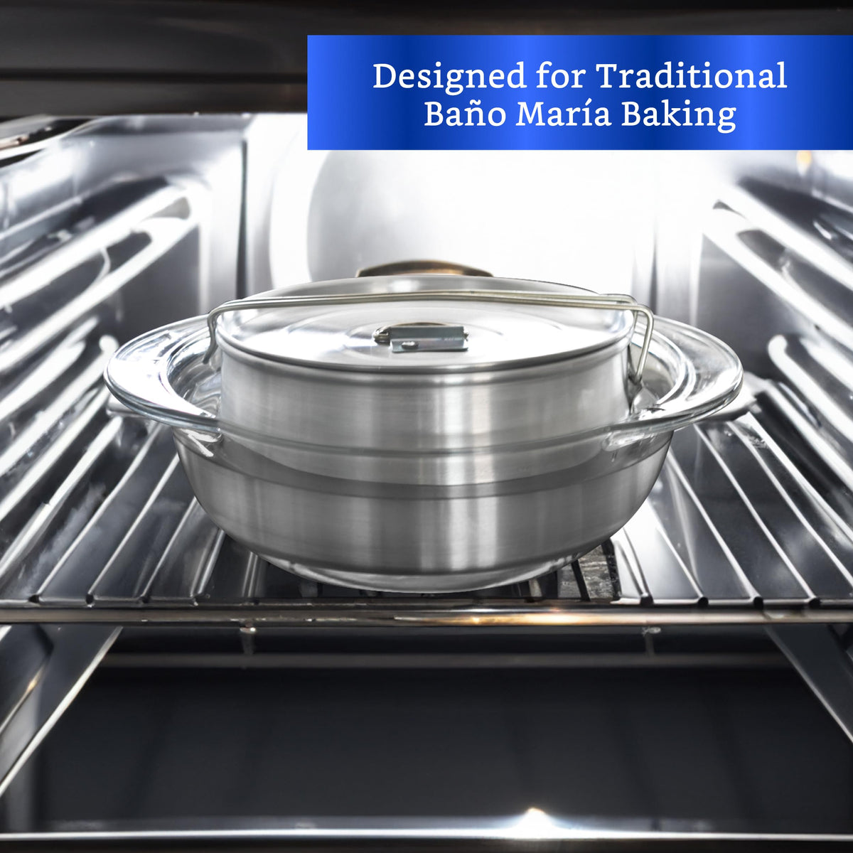 Globe Rocket aluminum flan pan highlighting durable, long-lasting construction.