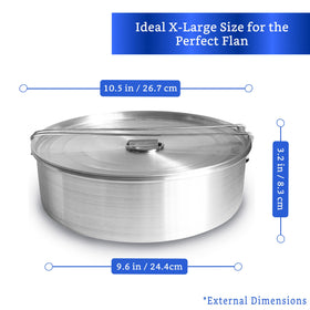 GLOBE ROCKET flan mold 3-2 inch tall ensures generous portions