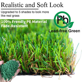 GLOBREEN wedding and party decor idea with green faux turf centerpiece.