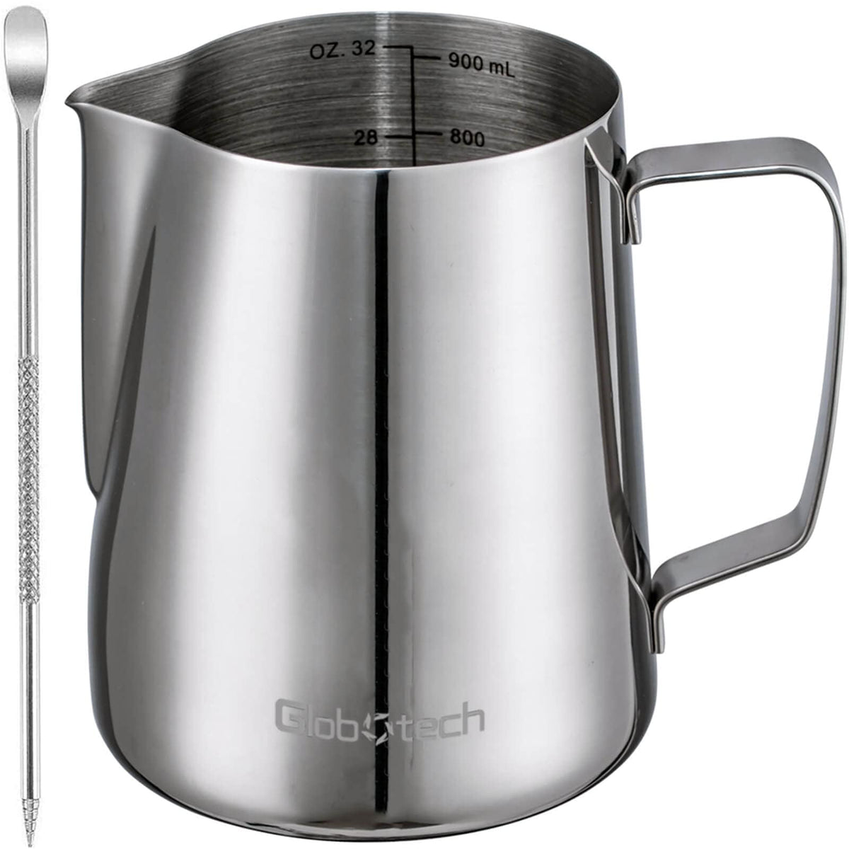 Globotech gift-worthy milk pitcher ideal for home baristas or gifting