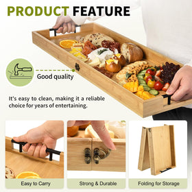 GLOKUUCA charcuterie board lid for secure storage and fresh presentation