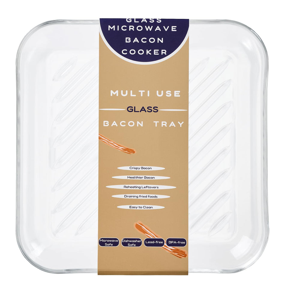 Glolaurge Bacon Cooker 10-Inch Square for crispy bacon.