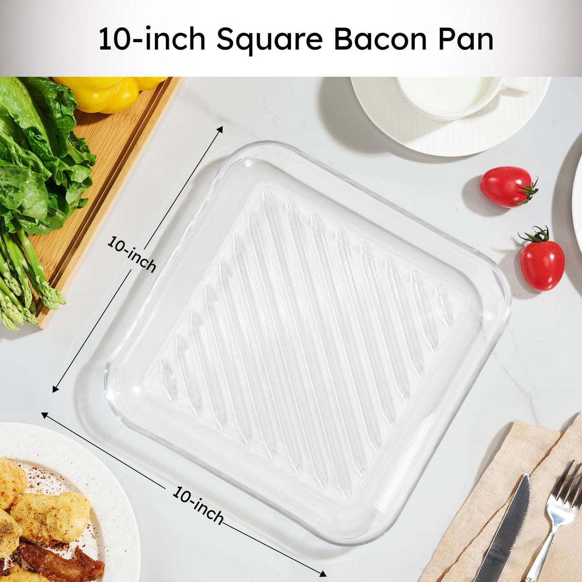 Glolaurge Bacon Crisp Cooking for quick breakfasts.