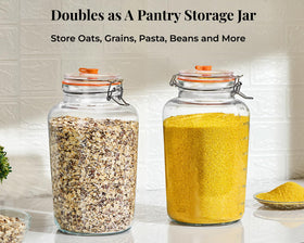 Glolaurge jars are versatile for pickles and dry storage