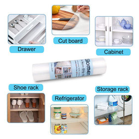 Glomen non-slip liner resists slipping and cleans with a quick wipe.