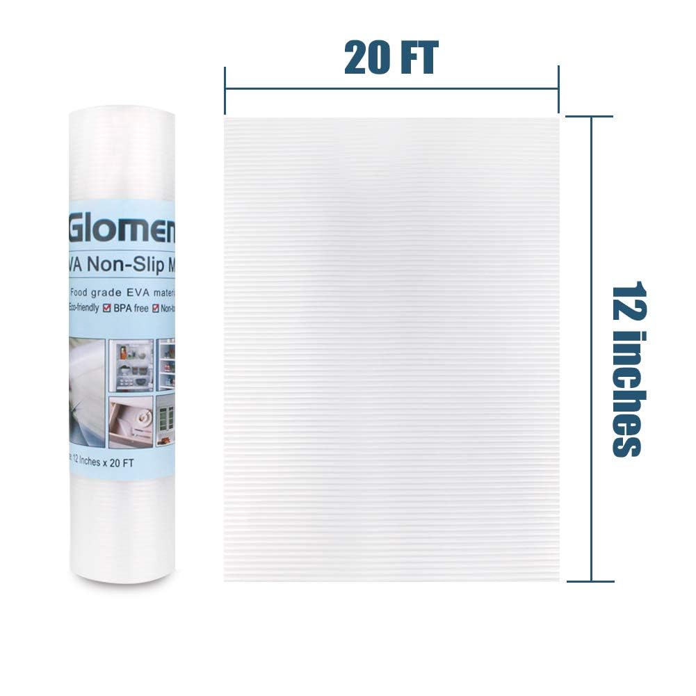 Glomen multiuse liner fits desks, refrigerators, and shoe racks.