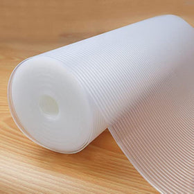 Glomen shelf liner non-slip ribbed top view keeps items in place.