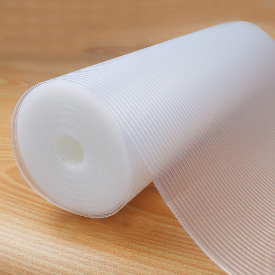 Glomen shelf liner non-slip texture helps secure items in drawers.