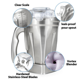 Glorence blender pitcher dishwasher-safe design supports effortless cleanup after blending.