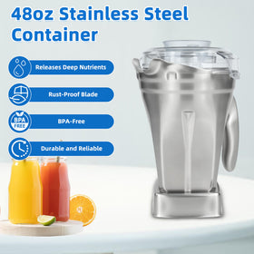 Glorence stainless steel pitcher resists stains and odors for fresh blends.