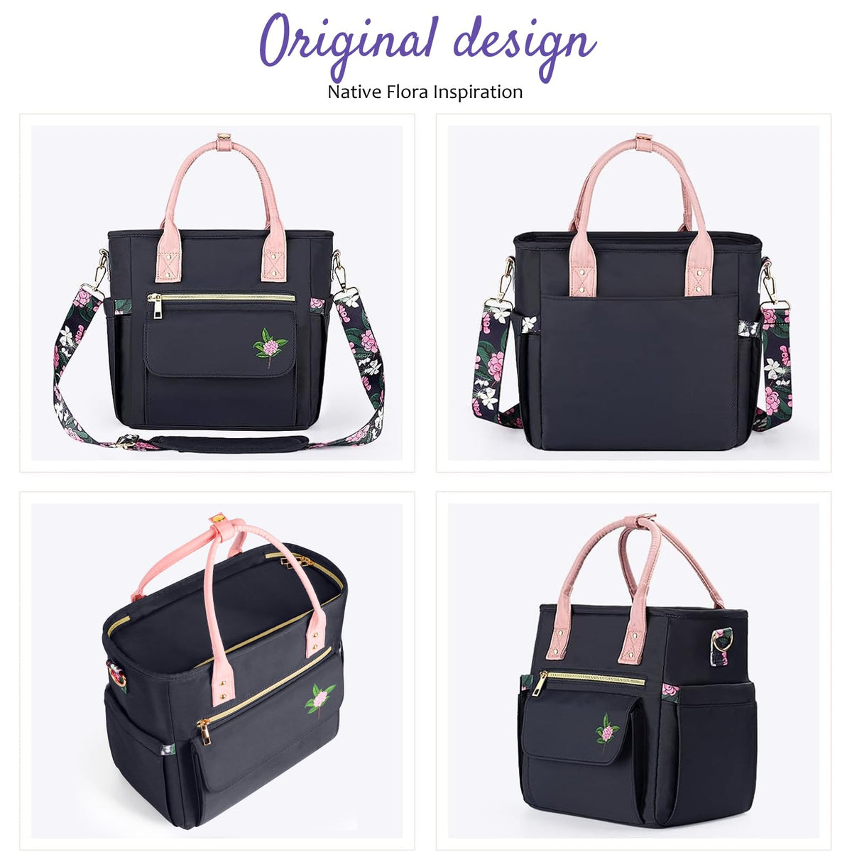 GLORIEROO lunch bag comes with detachable adjustable strap for versatile carry