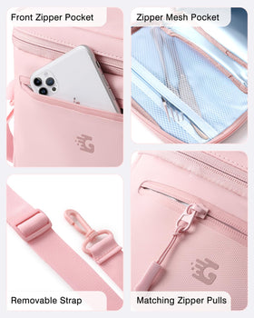 GLORIEROO lunch bag adjustable strap offers hands-free carrying options.