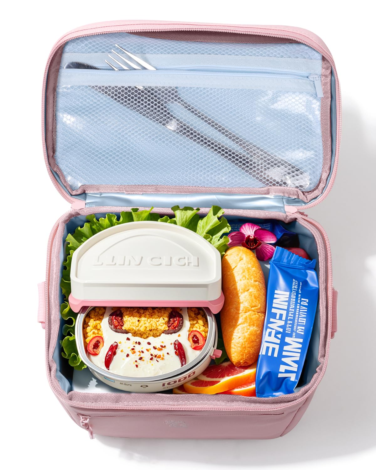 GLORIEROO lunch bag BPA-free liner preserves safety and freshness.