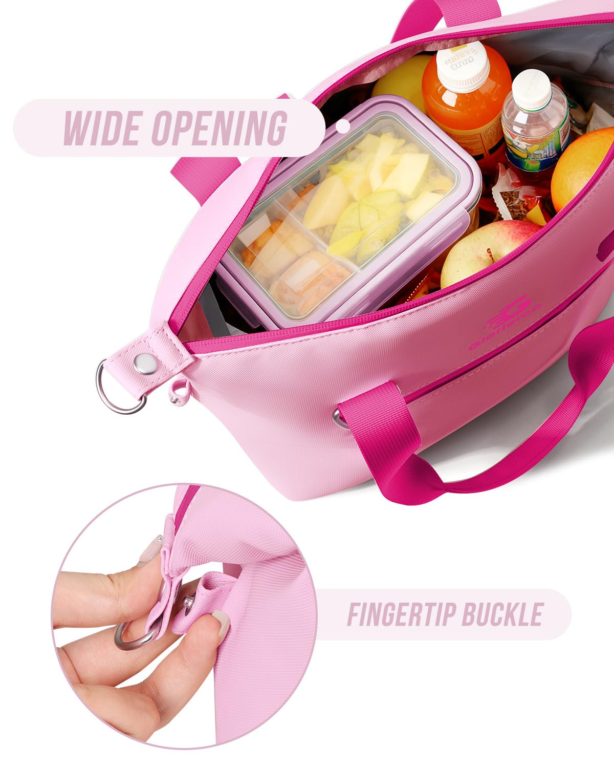 GLORIEROO versatile carry options: tote, shoulder, crossbody.