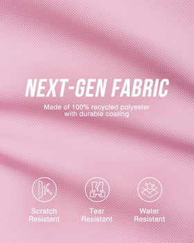GLORIEROO water-repellent coating protects contents during travel.