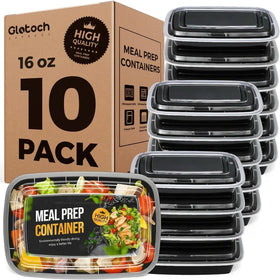 Glotoch Express 16oz container with snug lid seal for fresh, mess-free meals.