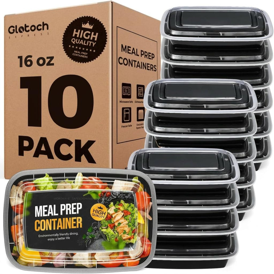 Glotoch Express 16oz container with snug lid seal for fresh, mess-free meals.