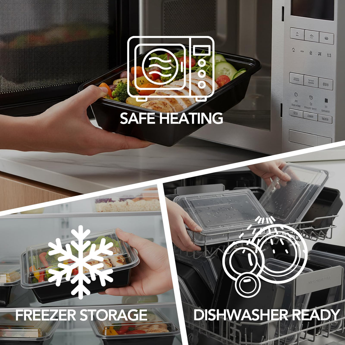 Glotoch Express dishwasher-safe container for easy cleanup after meals.