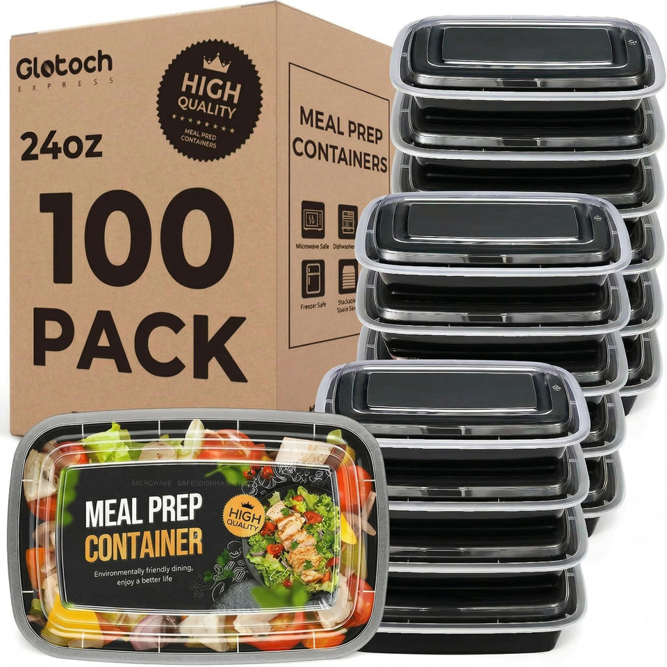 Glotoch Express 24oz meal prep container with lid for organized lunches.