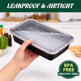 Glotoch Express bottom designed to resist warping during microwave reheating.