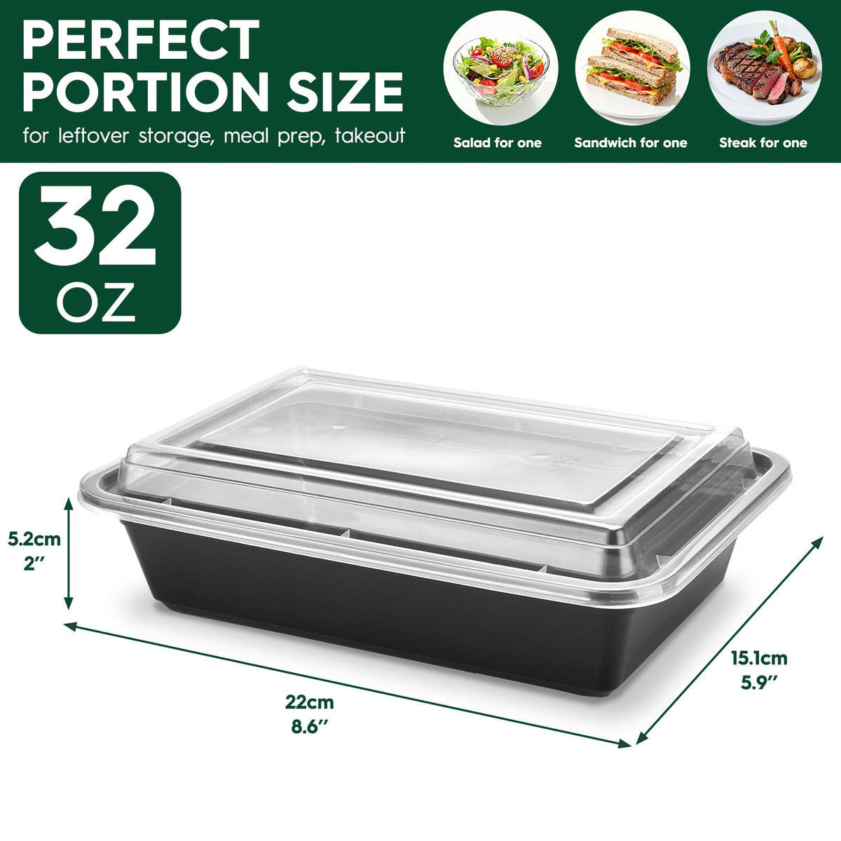 Glotoch Express 32oz container with lid’s matte writing surface for labeling meals.