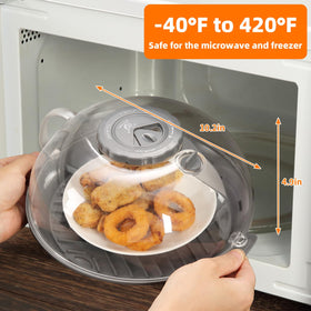 GLOU-GLOU GOOSE GGG clear microwave lid offers visibility while heating.