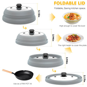 Silicone handle remains cool to touch for safe lid removal