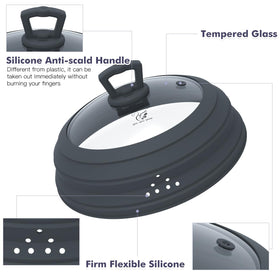 Collapsible silicone handle on Glouglou Goose GGG lid for safe grip