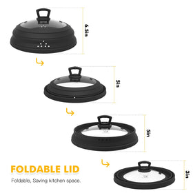 GLOU-GLOU GOOSE GGG collapsible silicone handle for safe, cool-touch lifting.