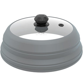GLOU-GLOU GGG microwave splatter cover with cool-touch handle ideal for cleanup