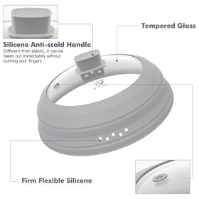 GLOU-GLOU GOOSE GGG versatile lid doubles as a pot cover for bowls and plates.