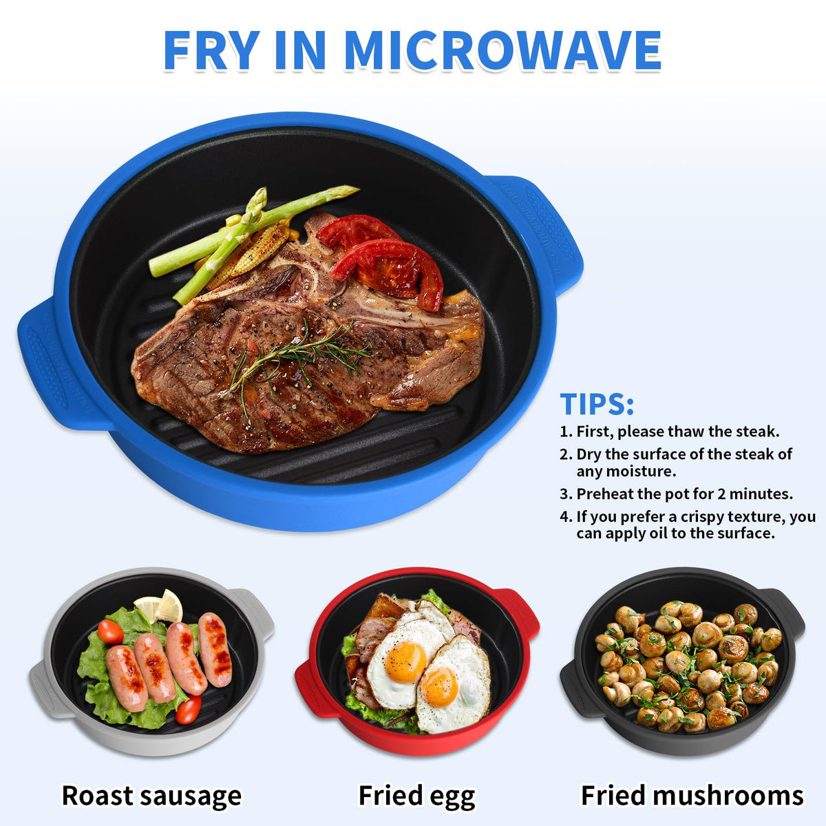 GLOU-GLOU GOOSE GGG non-stick surface eases cleanup