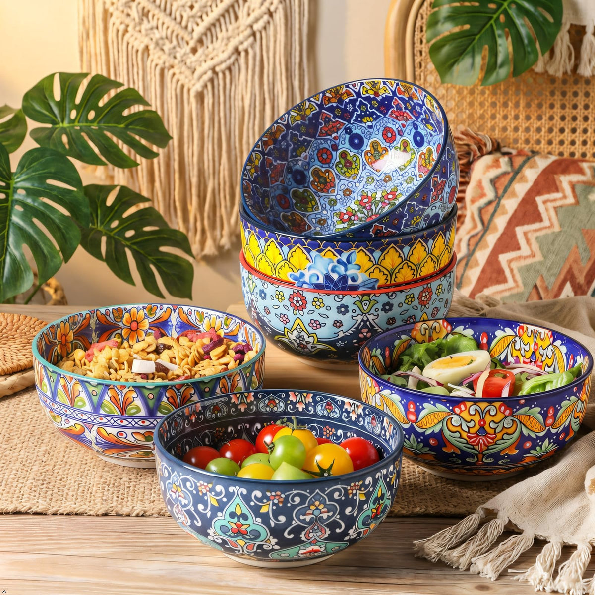 Glowworm bowls are dishwasher- and microwave-safe for quick reheats.
