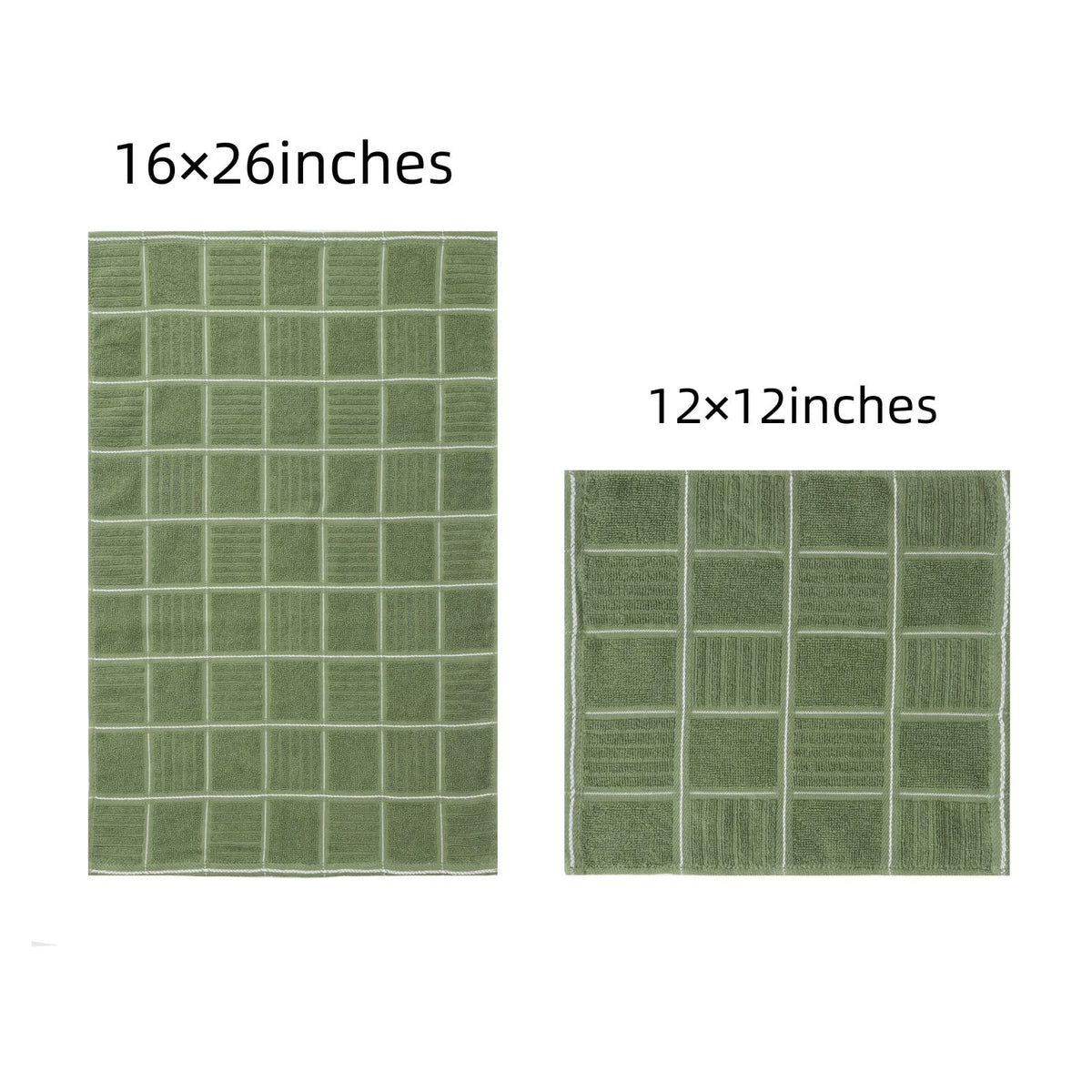 Glynniss dishcloths 12x12 in green for quick spill cleanup.