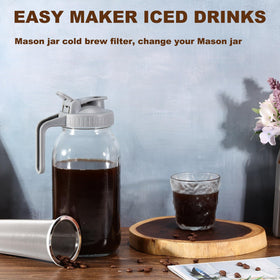 Glyntrof filter enables cold brew coffee, tea, and infused water at home.