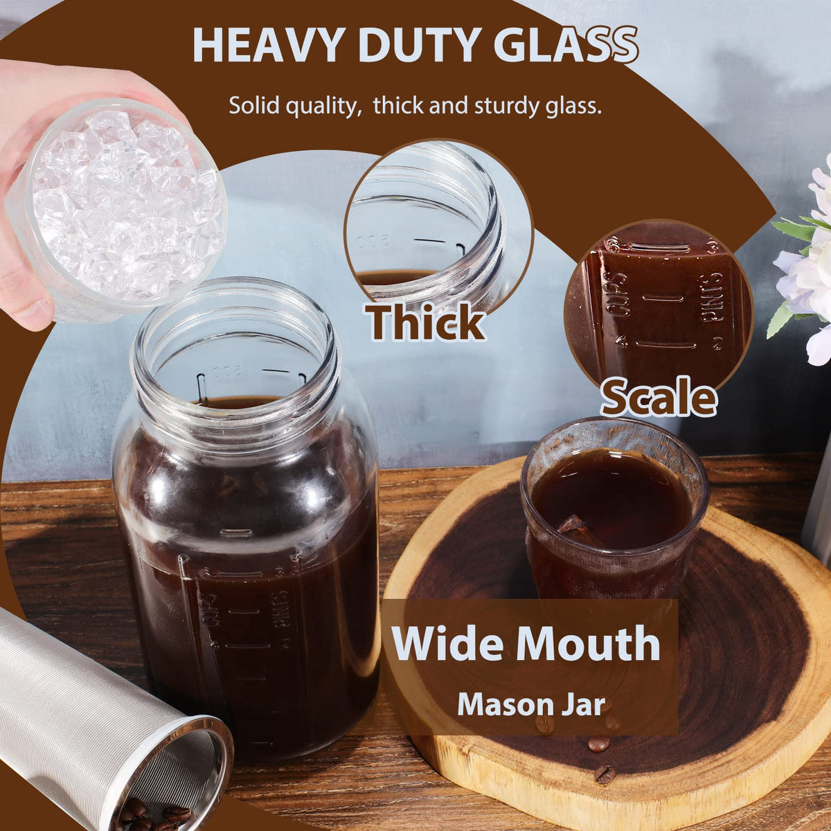 Glyntrof soda-lime glass delivers durable, safe beverage storage.