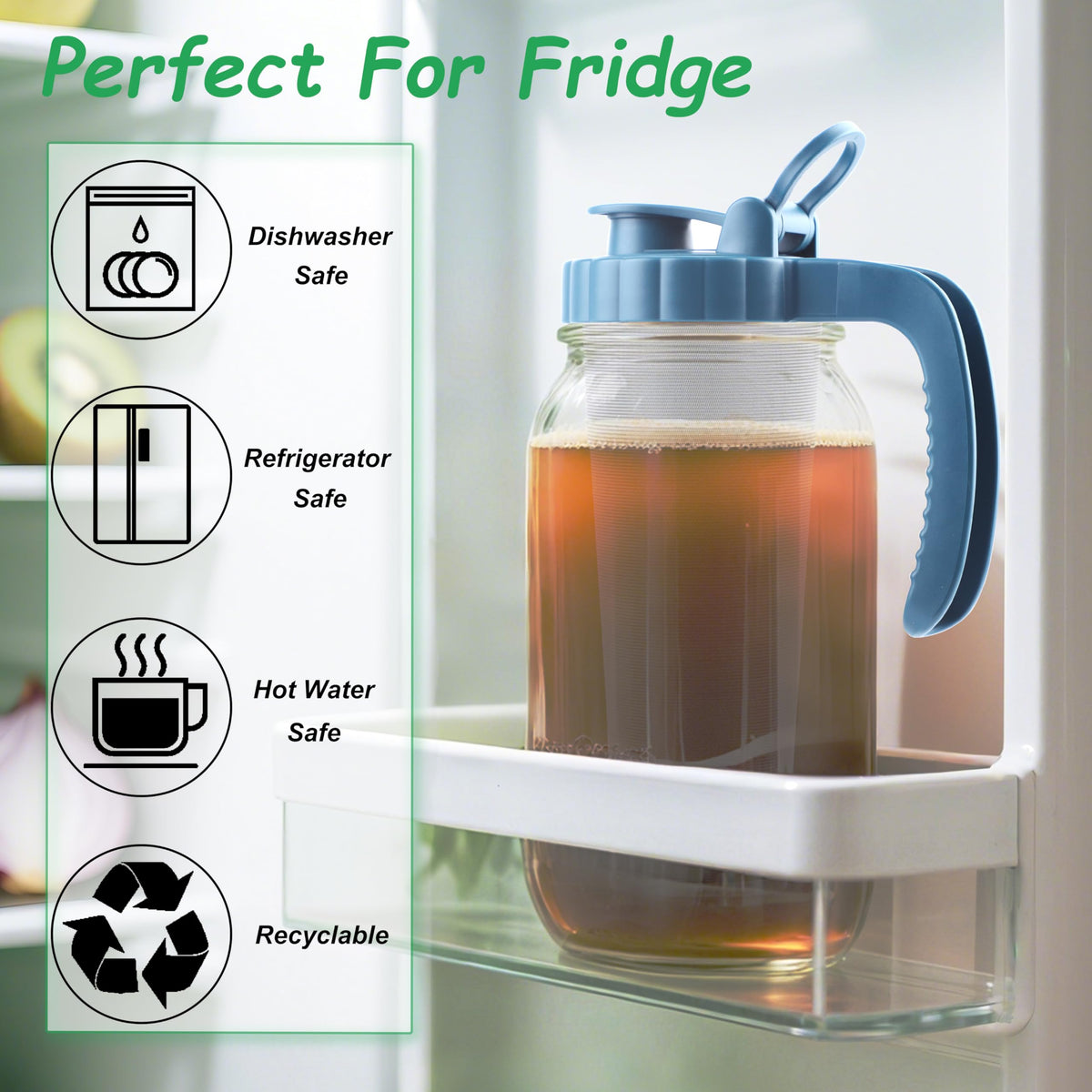 GMAEURL 64-ounce capacity ideal for families and gatherings.