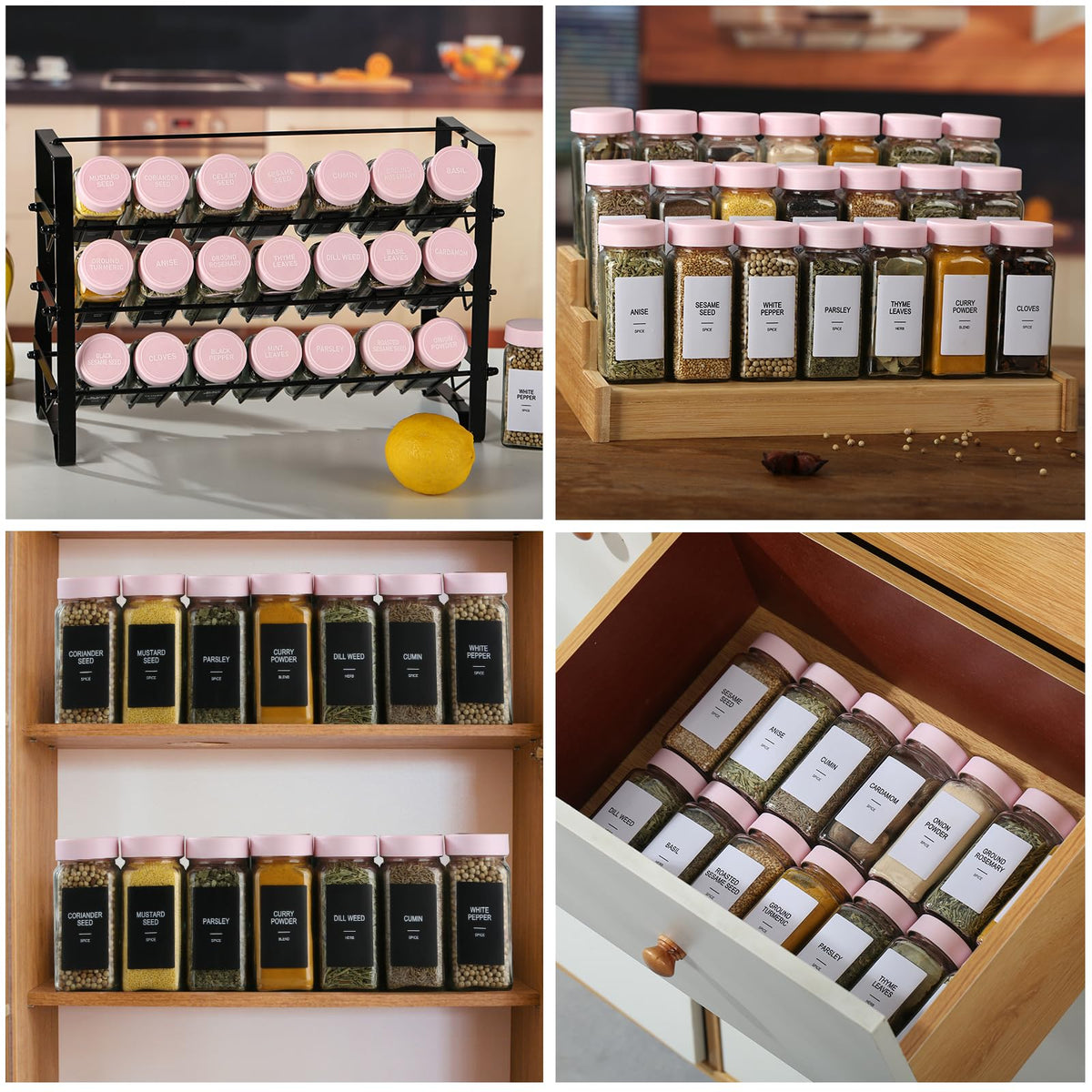 GMAMXD lead-free square glass bottles designed for safe kitchen storage.
