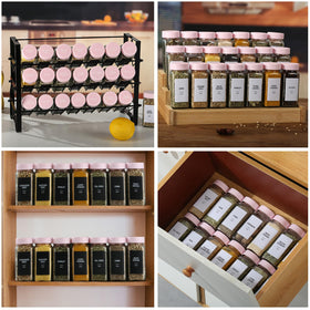 GMAMXD lead-free square glass bottles designed for safe kitchen storage.