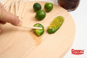 Gmark birch wood finish offers smooth, splinter-free stirring.