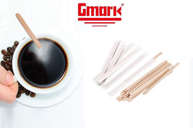 Gmark eco-friendly, biodegradable stirrers and wrappers support sustainability.
