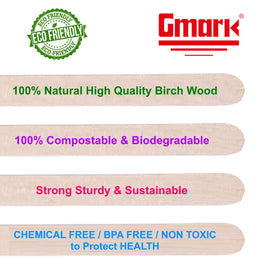 Gmark 7-inch sticks reach tall cups for easy stirring.