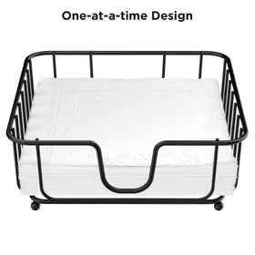 GMFINE napkin holder side view with anti-slip feet protects surfaces