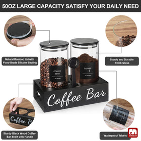 GMISUN label set helps distinguish coffee, sugar, and tea at a glance.