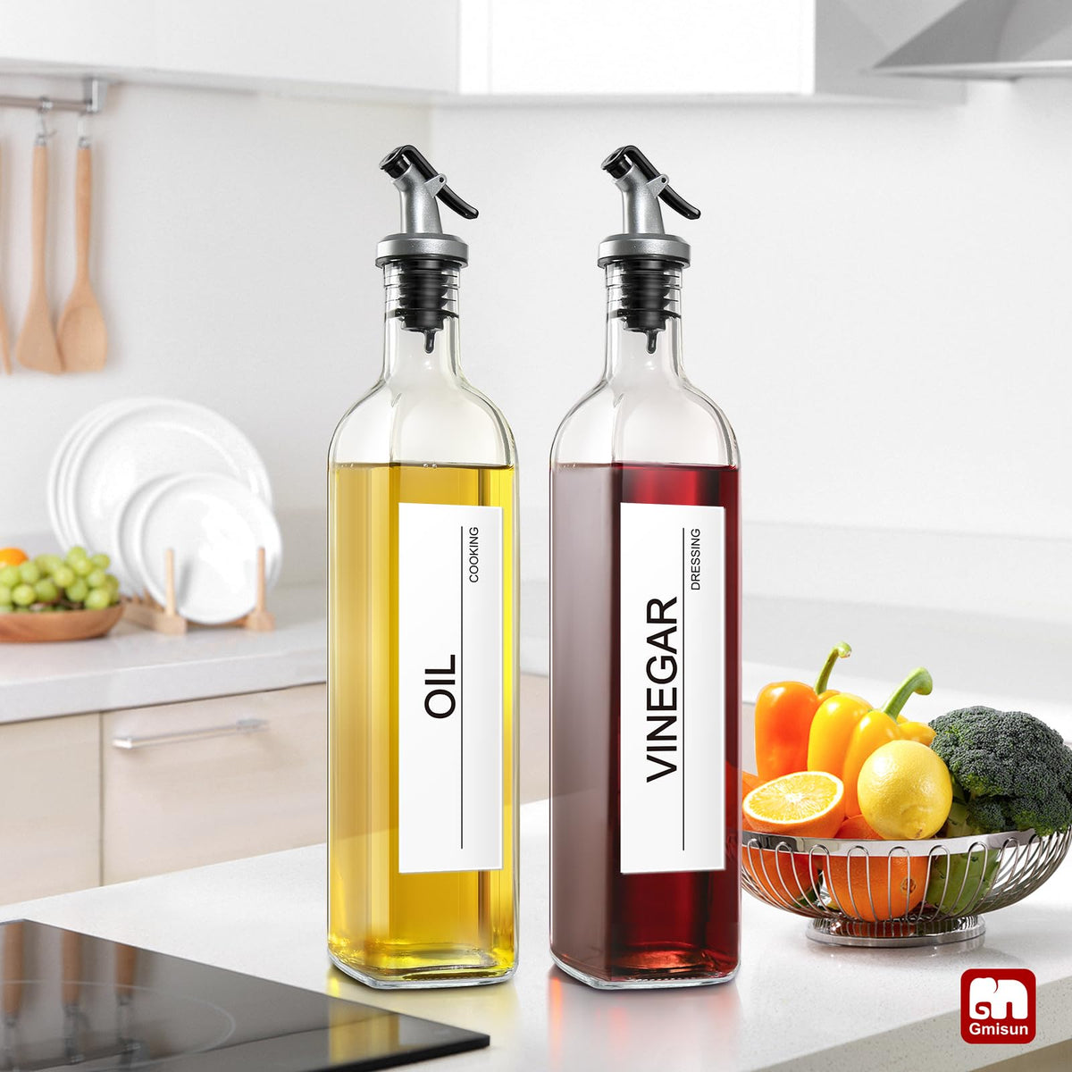GMISUN olive oil dispensers ideal for cooking in busy kitchens.