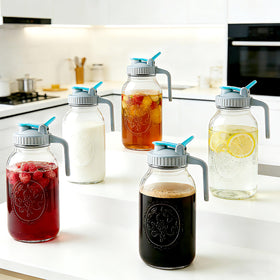 GMSWEET versatile jar for coffee, tea, lemonade, or fruit drinks